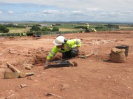 Excavating the Roman building 1