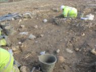 Excavation of the cemetery at Hinkley Point